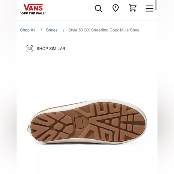 Vans Shearling UNISEX Mules - LAST PAIR - Picture 10 of 13